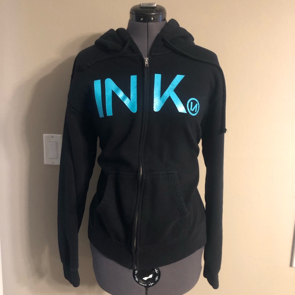 Ink addict zip up hoodie